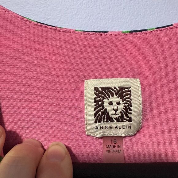 Anne Klein Faux Wrap Around Dress ladies size 16 XL - Picture 4 of 9